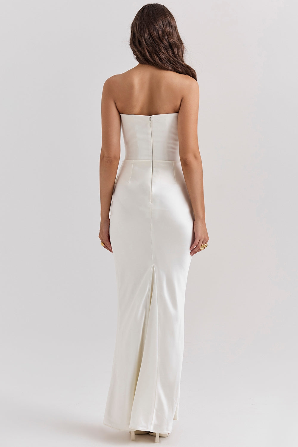 Élodie – Robe longue bustier à corset