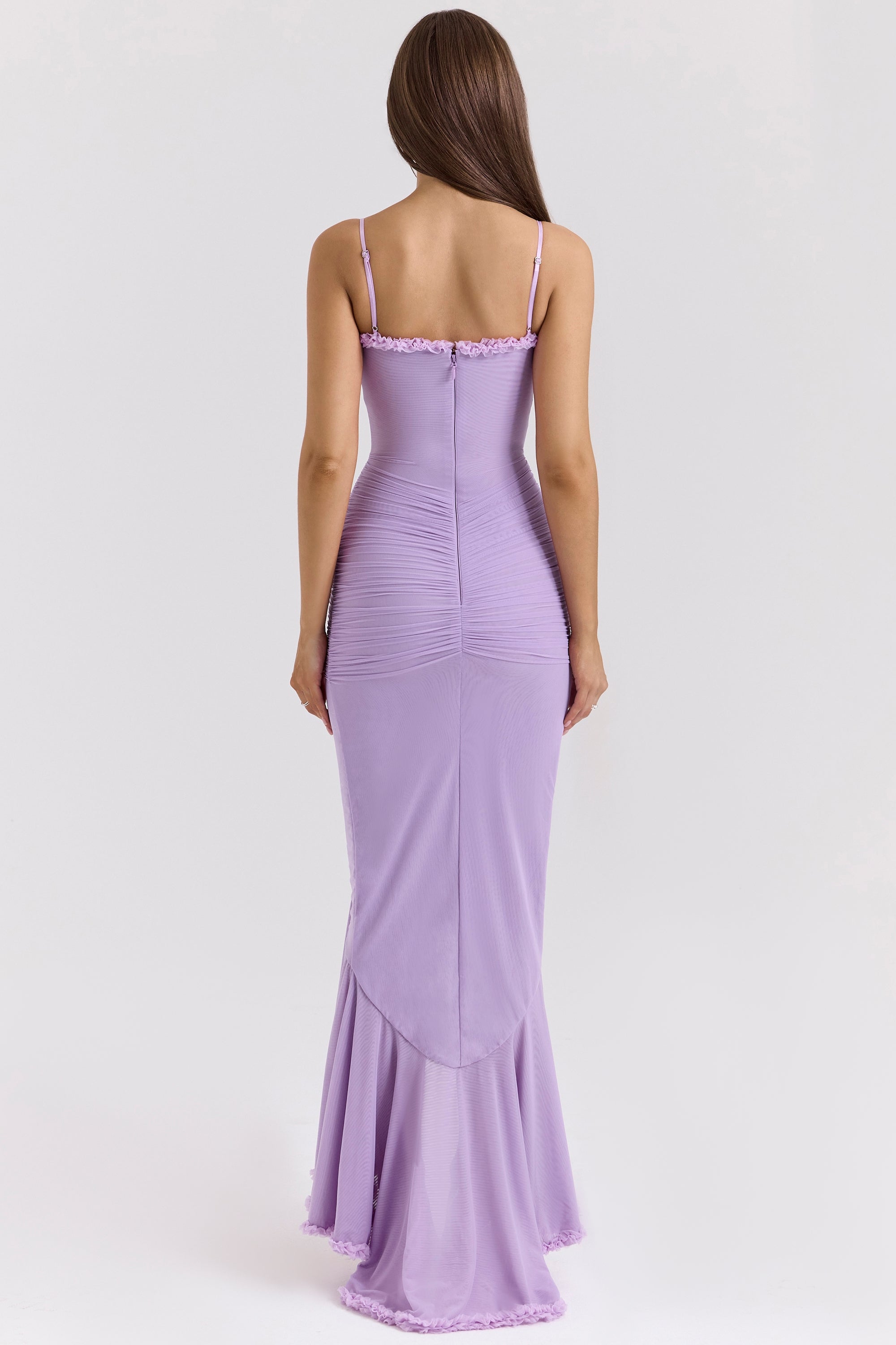 Marisse – Robe longue en tulle à volants