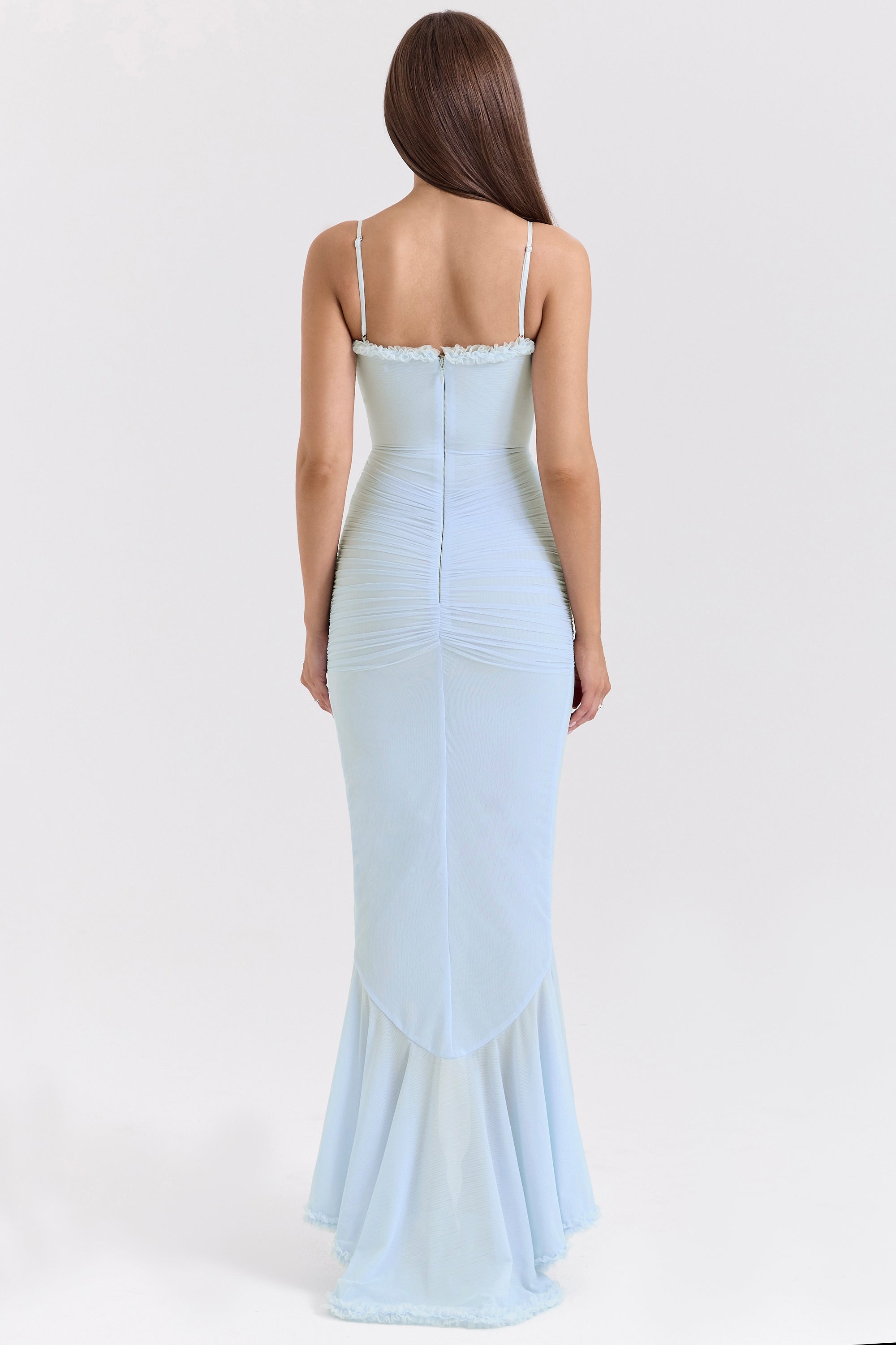Marisse – Robe longue en tulle à volants